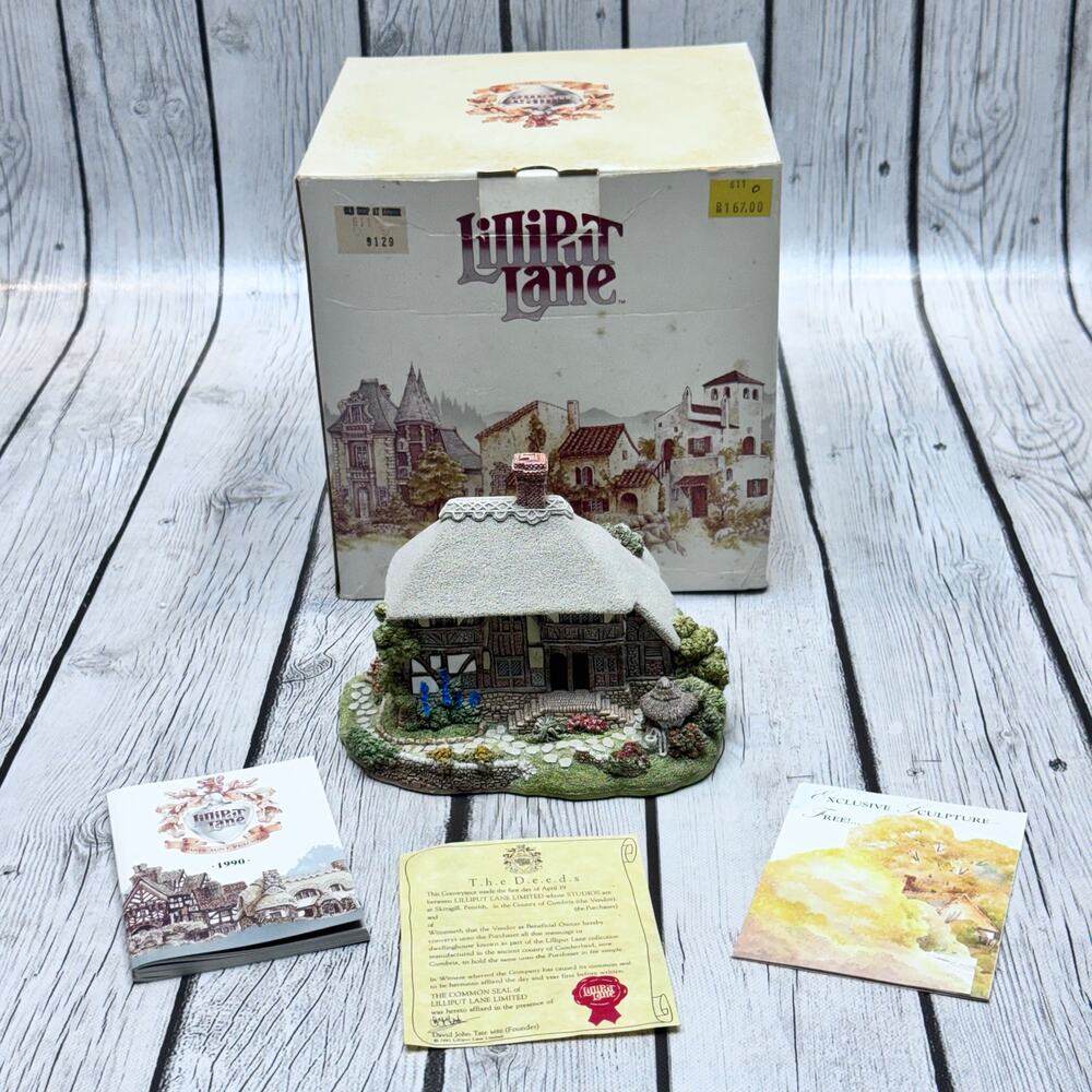 Lilliput Lane 1991 Old Shop At Bignor Hand Made with Deed